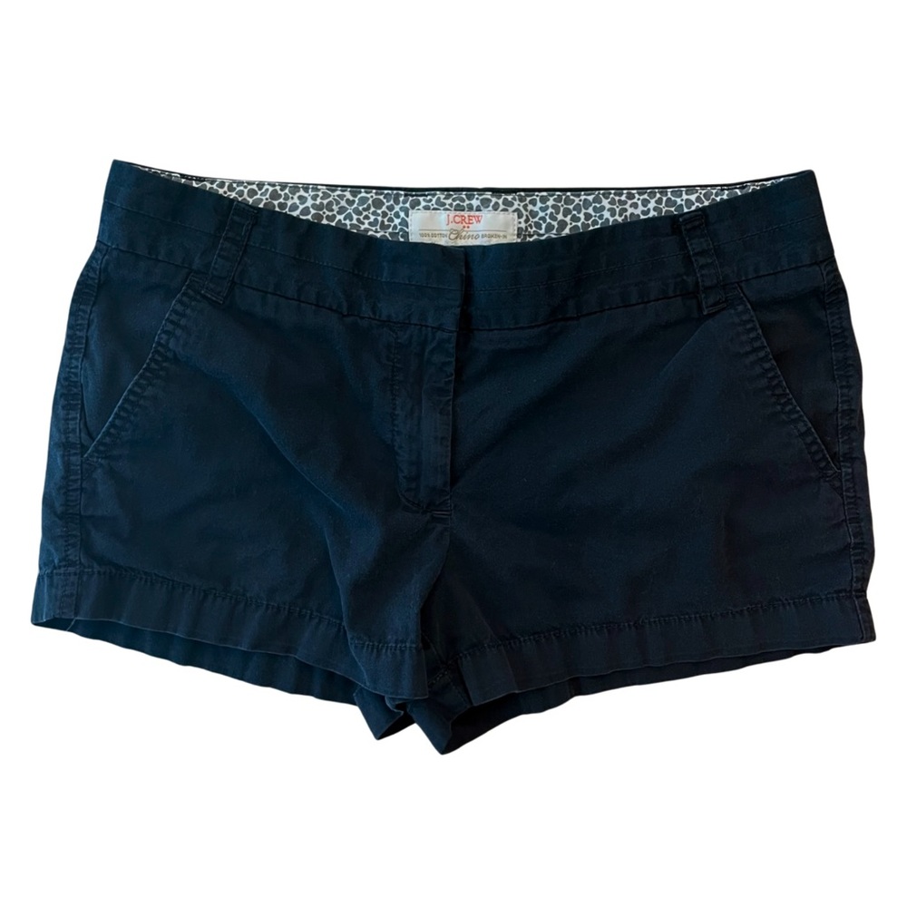 J.Crew Chino Shorts, Black, Size 6, 2.5” inseam, 100% Cotton